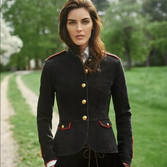 Ralph Lauren Black, Red, Gold Military Jacket Size 8